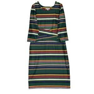 Shelby & Palmer Women’s Multicolored Striped Dress Sz 18